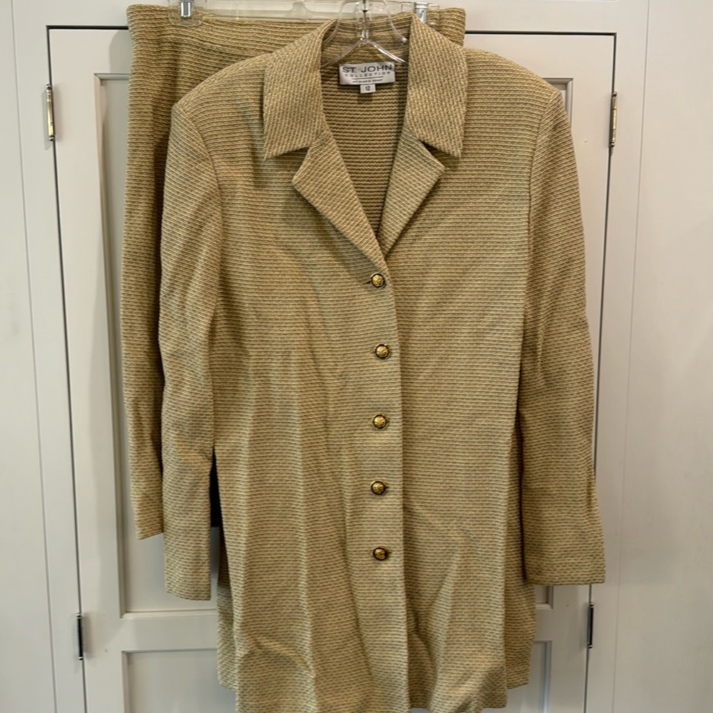 St. John Collection knit suit set